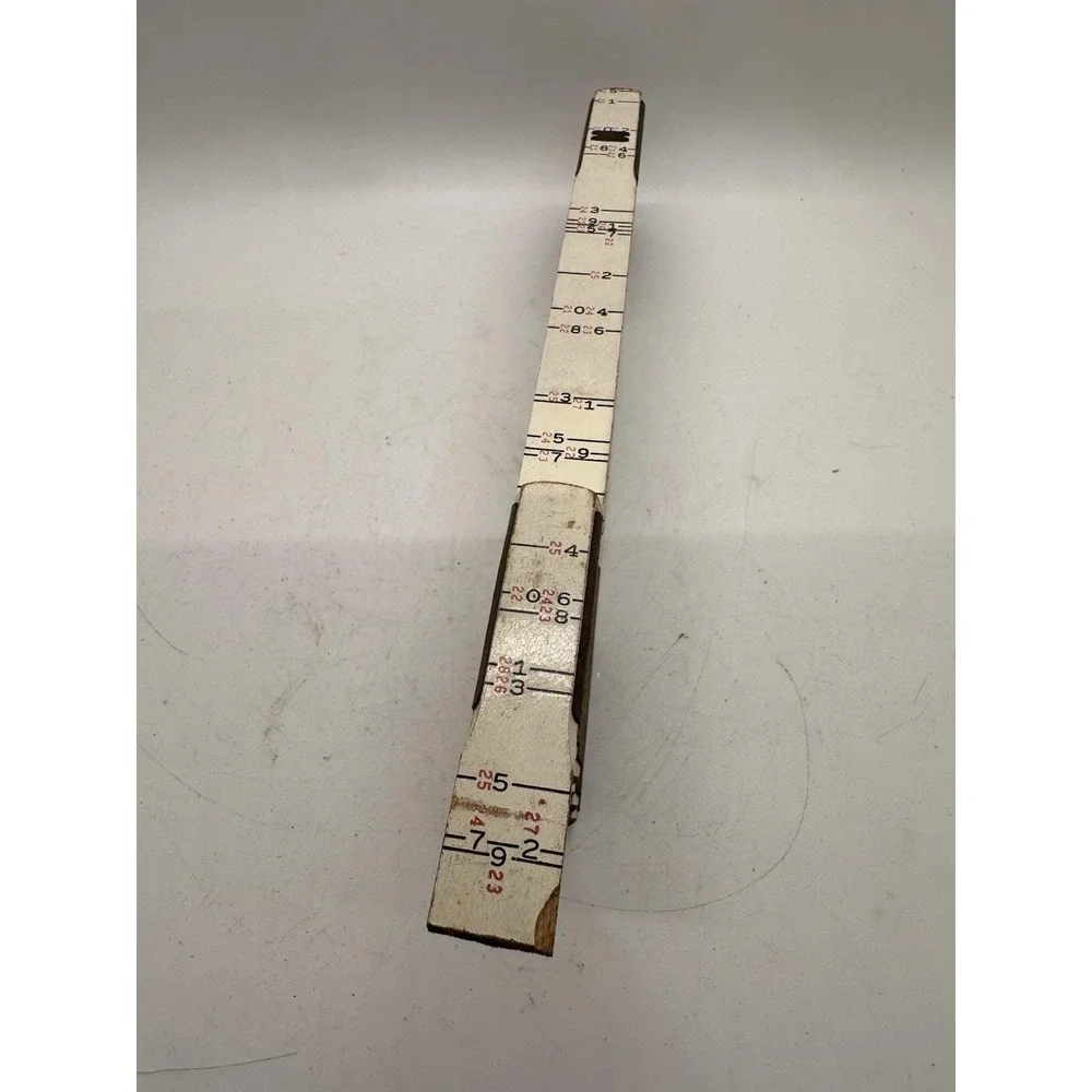 Vintage Lufkin #636 Brick Spacing Folding Ruler Wood Carpenter Tool (5)